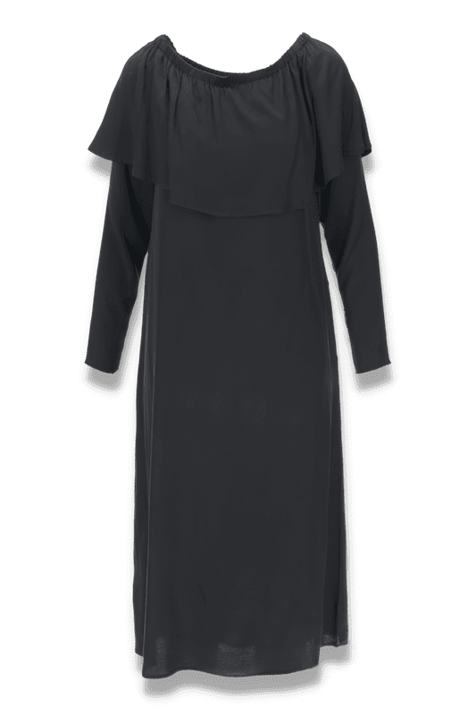 Palma svart elegant klänning i rayon