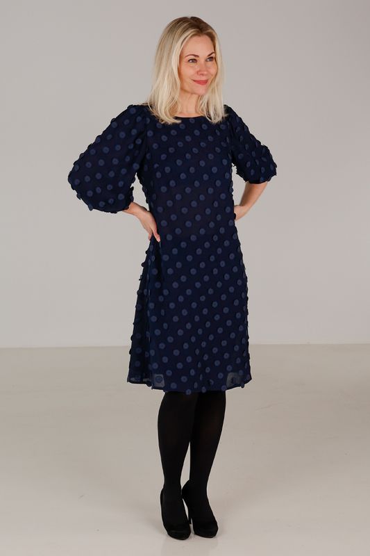 Janny blå festklänning 