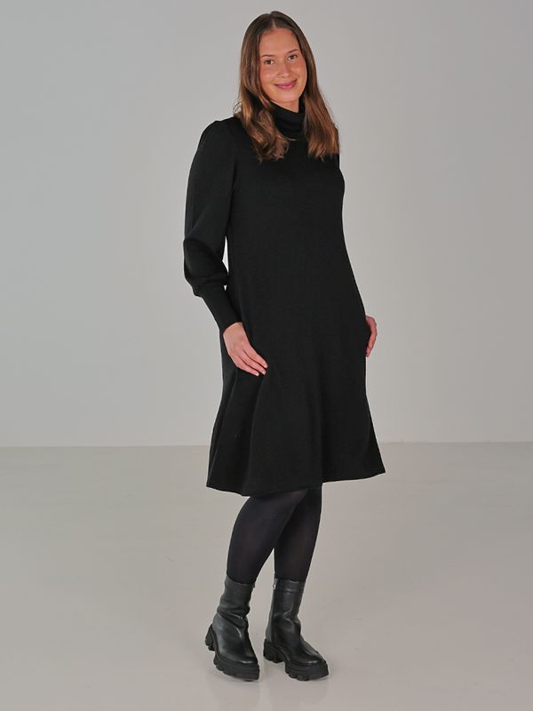 Milanda svart merinoull klänning