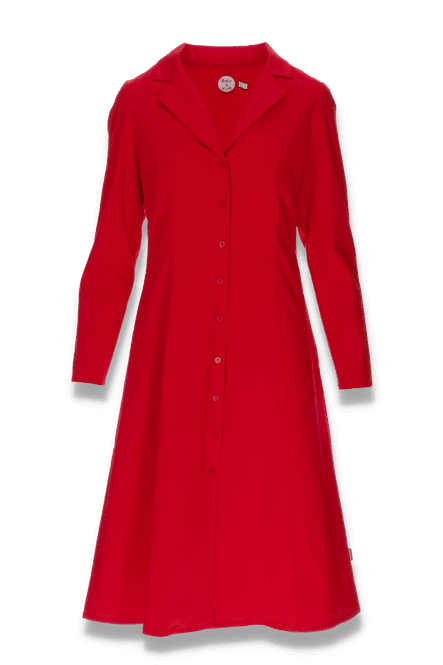 Huvudbild Else röd skjortklänning