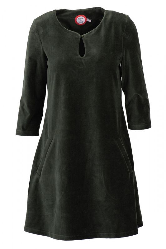 Margrete combo grön babycord tunik