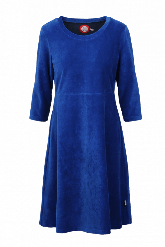 Elli klänning babycord blå 