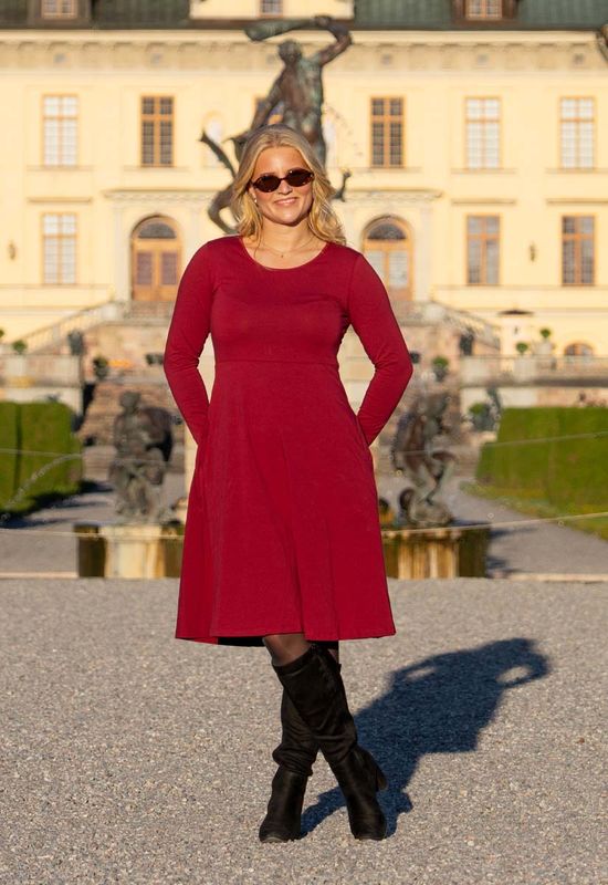 Siren burgundy basklänning