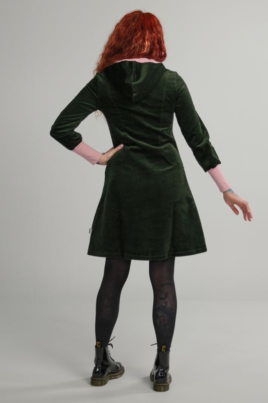 Bianca grön och rosa huvklänning