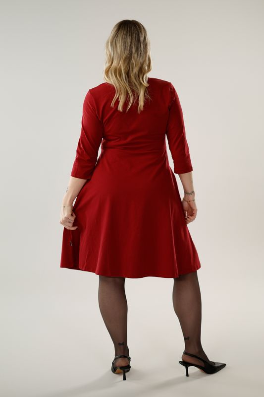 Denise burgundy basklänning