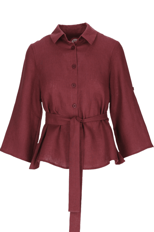 Linn plum linneskjorta