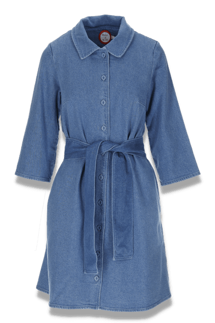 Huvudbild Lina jeansblå denim klänning 