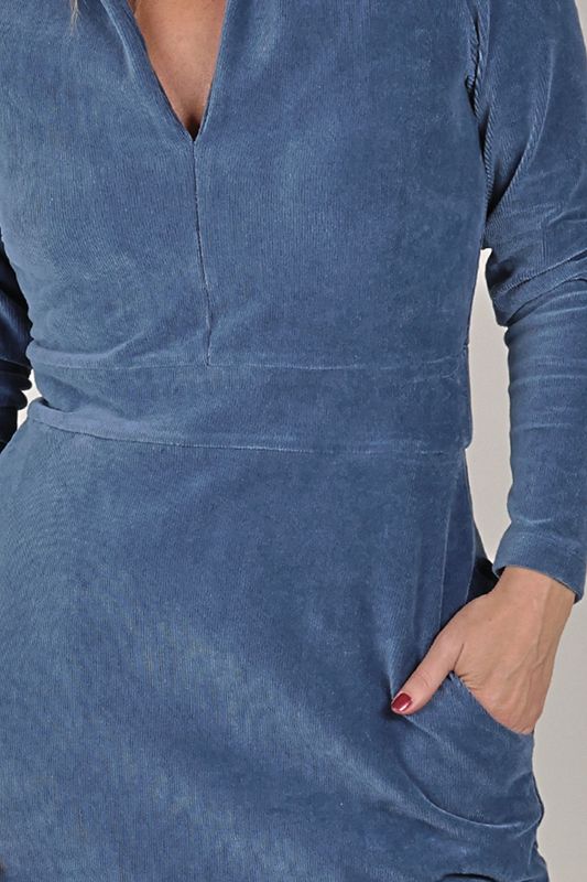 Elsi dusty blue basklänning