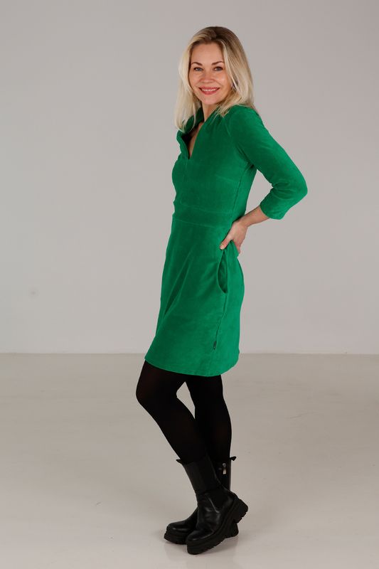 Kine grön kort basklänning