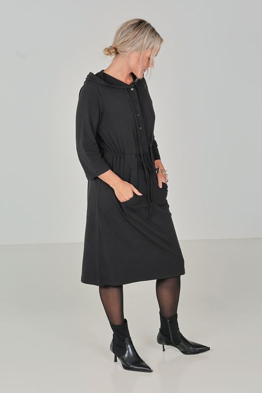 Elsa svart bambu klänning 