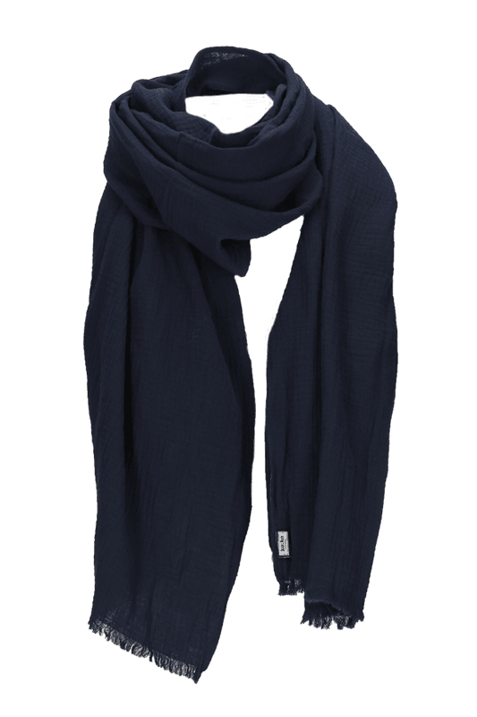 Alma navyblue melange sjal