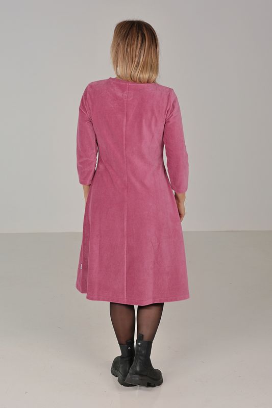 Elli klänning babycord dusty pink