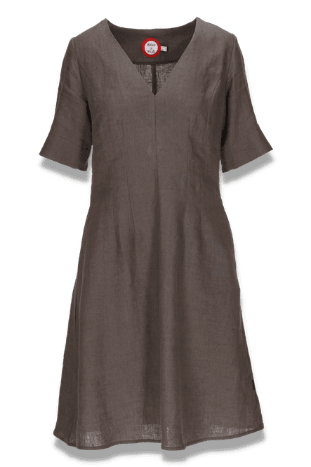 Huvudbild Heidi granit linne klänning