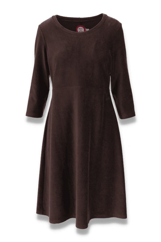 Elli klänning brun babycord 