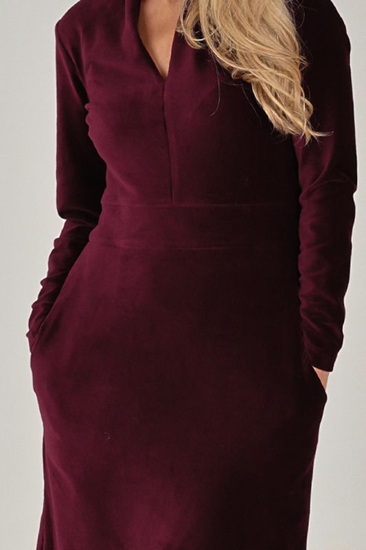 Elsi burgundy basklänning