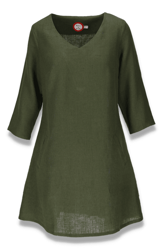 Josefina kombo grön linne klänning